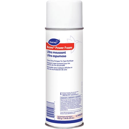 Diversey Stripper, Power Foam, Bravo, 23 oz White, PK 12 DVO94966769